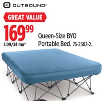 Canadian Tire Outbound queen-size byo portable bed offer
