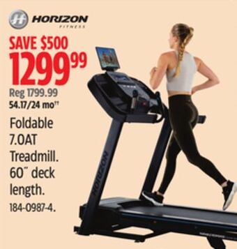 Canadian Tire Foldable 7.0at treadmill offer
