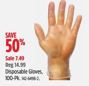 Canadian Tire Disposable gloves, 100-pk offer