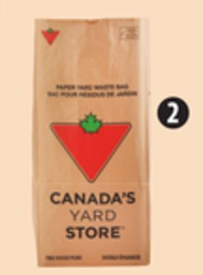 Canadian Tire Ctc compostable 2-ply leaf bags, 5-pack offer