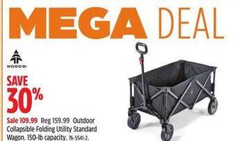 Canadian Tire Woods outdoor collapsible folding utility standard wagon offer