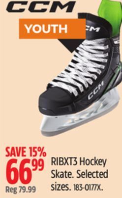 Canadian Tire Ccm ribxt3 hockey skate offer