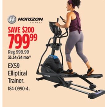 Canadian Tire Horizon ex59 elliptical trainer offer