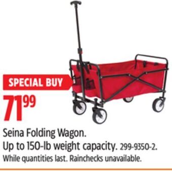 Canadian Tire Seina folding wagon offer