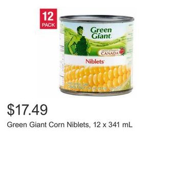 Costco Green giant corn niblets, 12 x 341 ml offer