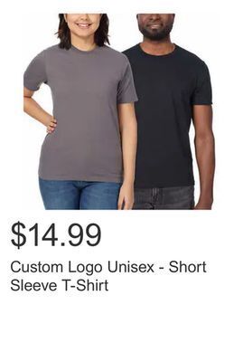 Costco Custom logo unisex - short sleeve t-shirt offer