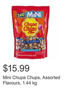 Costco Mini chupa chups, assorted flavours, 1.44 kg offer
