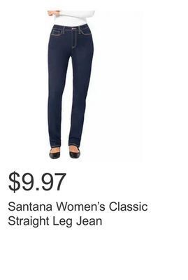 Costco Santana women's classic straight leg jean offer