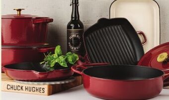 Hudson's Bay Chuck hughes cast iron 5l round dutch oven offer