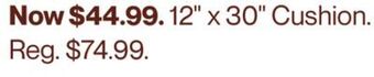 Hudson's Bay 12 x 30 cushion offer