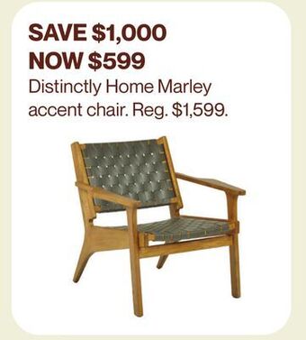 Hudson's Bay Distinctly home marley accent chair offer