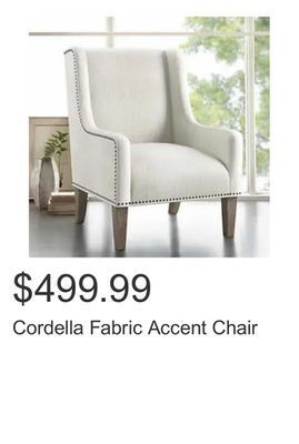 Costco Cordella fabric accent chair offer