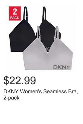 Costco Dkny women's seamless bra, 2-pack offer