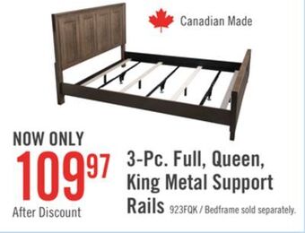 The Brick Deluxe full/queen/king metal support rails - set of 3 offer