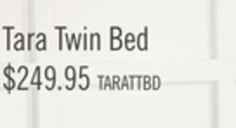 The Brick Tara twin bed - beige offer