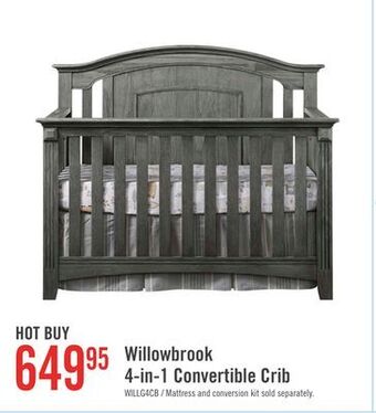 The Brick Willowbrook 4-in-1 convertible crib offer