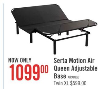 The Brick Serta motion air queen adjustable base offer