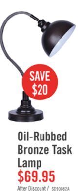 The Brick Oil-rubbed bronze desk/task lamp offer