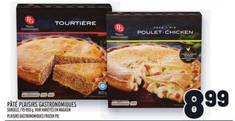 Metro Pâté plaisirs gastronomiques | plaisirs gastronomiques frozen pie offer