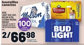 Metro Bière labatt bud light, molson ultra, sleeman original draught | beer offer