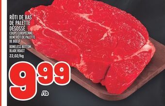 Metro Rôti de bas de palette désossé | boneless bottom blade roast offer