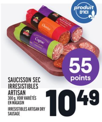 Metro Saucisson sec irresistibles artisan | irresistibles artisan dry sausage offer