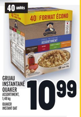 Metro Gruau instantané quaker | quaker instant oat offer