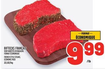 Metro Biftecks français | french style steaks offer