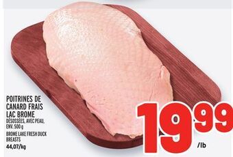 Metro Poitrines de canard frais lac brome | brome lake fresh duck breasts offer