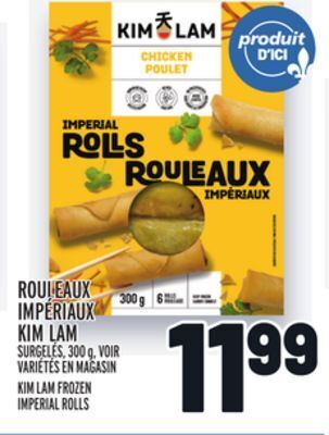 Metro Rouleaux impériaux kim lam | kim lam frozen imperial rolls offer