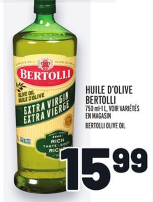 Metro Huile d'olive bertolli | bertolli olive oil offer