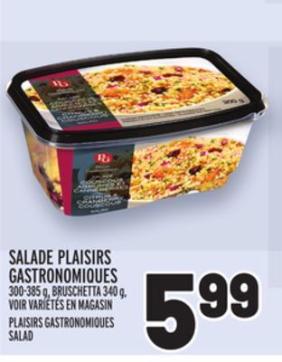 Metro Salade plaisirs gastronomiques | plaisirs gastronomiques salad offer