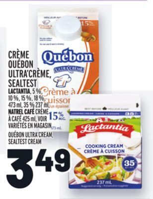 Metro Crème québon ultra'crème, sealtest | québon ultra'cream, sealtest cream offer
