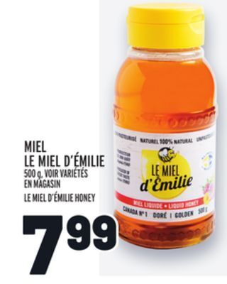 Metro Miel le miel d'émilie | le miel d'émilie honey offer