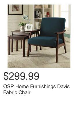 Costco Osp home furnishings davis fabric chair offer