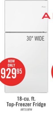The Brick Amana 18 cu. ft. top-freezer refrigerator art318ffdw offer