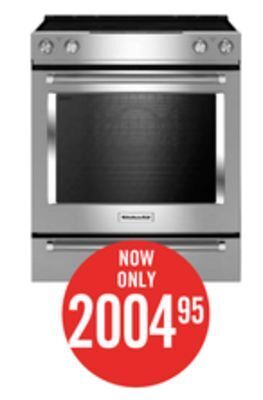 The Brick Kitchenaid 6.4 cu. ft. slide-in electric convection range - ykseg700ess offer
