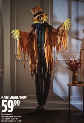 Canadian Tire For living 63 standing scarecrow offer
