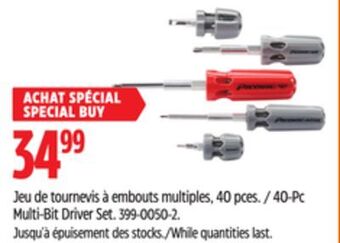 Canadian Tire 40-pc multi-bit driver set offer