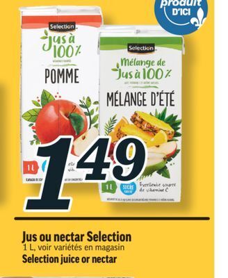 Marché Richelieu Jus ou nectar selection | selection juice or nectar offer