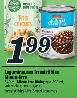 Marché Richelieu Légumineuses irresistibles mieux‑être | irresistibles life smart legumes offer