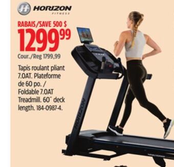 Canadian Tire Horizon foldable 7.0at treadmill offer