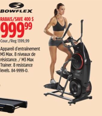 Canadian Tire Bowflex m3 max trainer offer