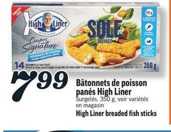 Marché Richelieu Bâtonnets de poisson panés high liner | high liner breaded fish sticks offer