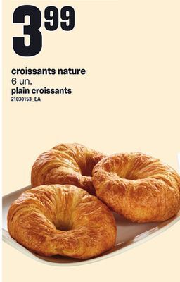 Provigo Croissants nature, 6 un offer