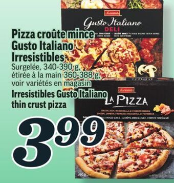 Marché Richelieu Pizza croûte mince gusto italiano irresistibles | irresistibles gusto italiano thin crust pizza offer