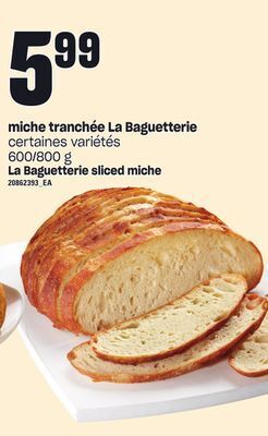 Provigo Miche tranchée la baguetterie, 600/800 g offer