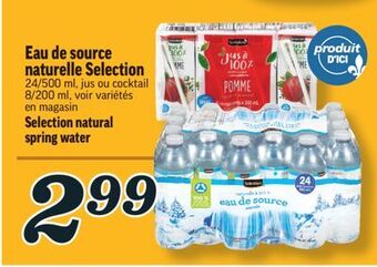Marché Richelieu Eau de source naturelle selection | selection natural spring water offer
