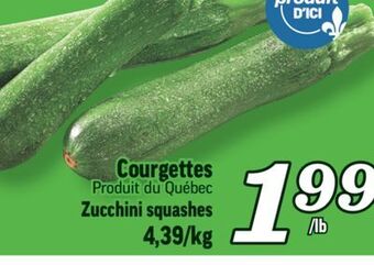 Marché Richelieu Courgettes | zucchini squashes offer