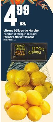 Provigo Citrons délices du marché offer